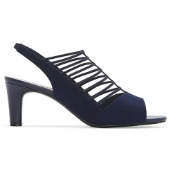 east 5th Neville Womens Round Peep Toe Block Heel Pumps