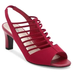 east 5th Neville Womens Round Peep Toe Block Heel Pumps