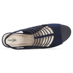east 5th Neville Womens Round Peep Toe Block Heel Pumps