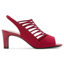 east 5th Neville Womens Round Peep Toe Block Heel Pumps