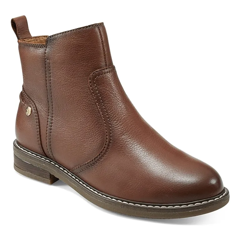 Easy Spirit Womens Juna Stacked Heel Booties