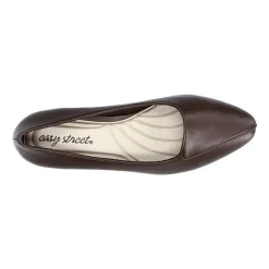 Easy Street Astrid Womens Almond Closed Toe Block Heel Pumps