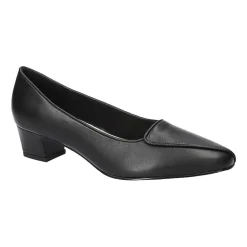 Easy Street Astrid Womens Almond Closed Toe Block Heel Pumps
