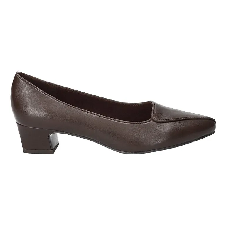 Easy Street Astrid Womens Almond Closed Toe Block Heel Pumps