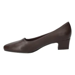 Easy Street Astrid Womens Almond Closed Toe Block Heel Pumps