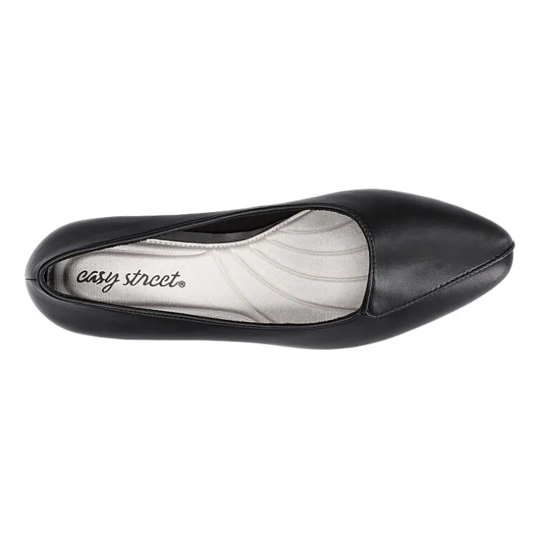 Easy Street Astrid Womens Almond Closed Toe Block Heel Pumps