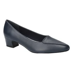 Easy Street Astrid Womens Almond Closed Toe Block Heel Pumps