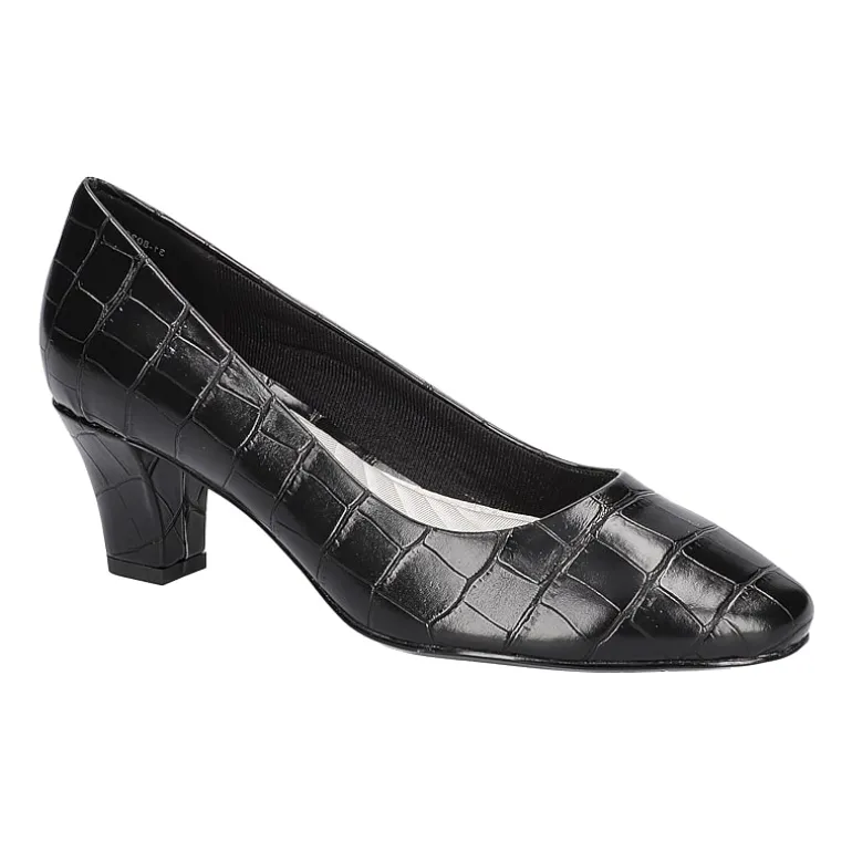 Easy Street Ballari Womens Round Stiletto Heel Pumps