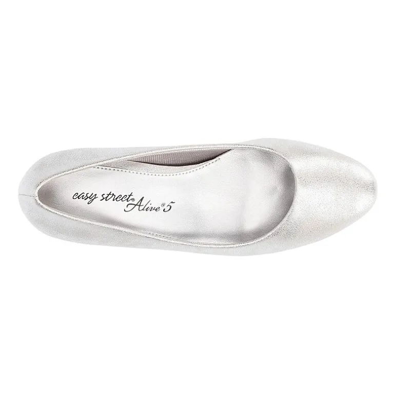 Easy Street Ballari Womens Round Stiletto Heel Pumps