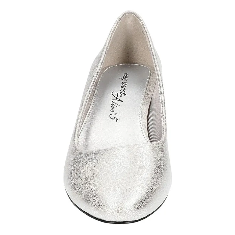 Easy Street Ballari Womens Round Stiletto Heel Pumps