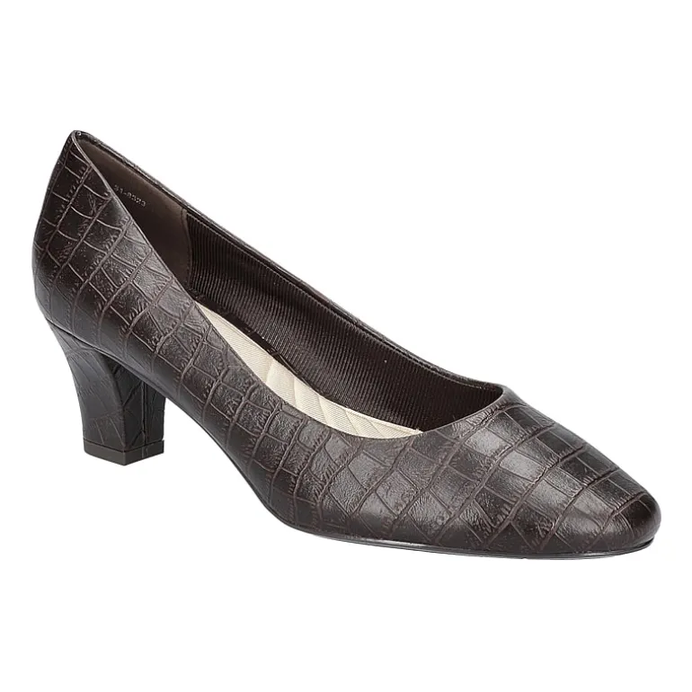Easy Street Ballari Womens Round Stiletto Heel Pumps