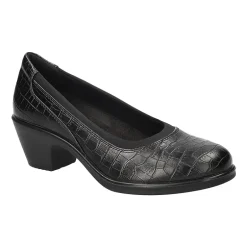 Easy Street Chyler Womens Round Closed Toe Block Heel Pumps