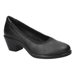 Easy Street Chyler Womens Round Closed Toe Block Heel Pumps