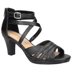 Easy Street Crissa Womens Round Open Toe Stiletto Heel Pumps