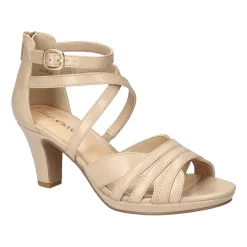 Easy Street Crissa Womens Round Open Toe Stiletto Heel Pumps