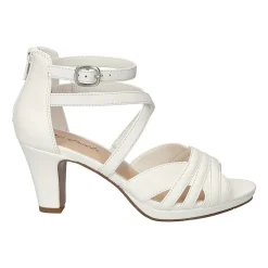 Easy Street Crissa Womens Round Open Toe Stiletto Heel Pumps