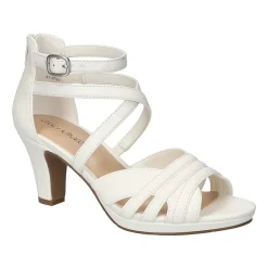 Easy Street Crissa Womens Round Open Toe Stiletto Heel Pumps