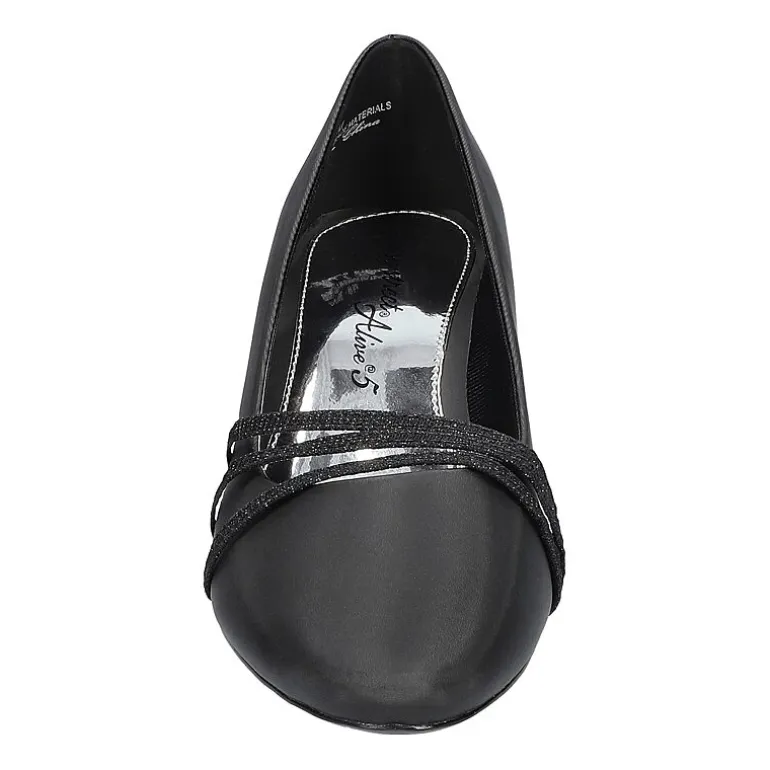 Easy Street Cristiny Womens Round Closed Toe Block Heel Pumps