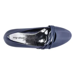 Easy Street Cristiny Womens Round Closed Toe Block Heel Pumps