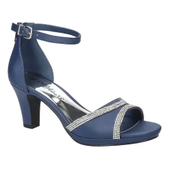 Easy Street Davina Womens Round Open Toe Stiletto Heel Pumps