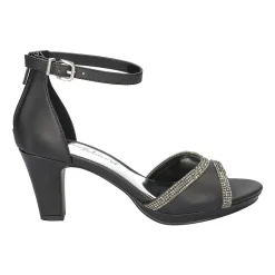 Easy Street Davina Womens Round Open Toe Stiletto Heel Pumps