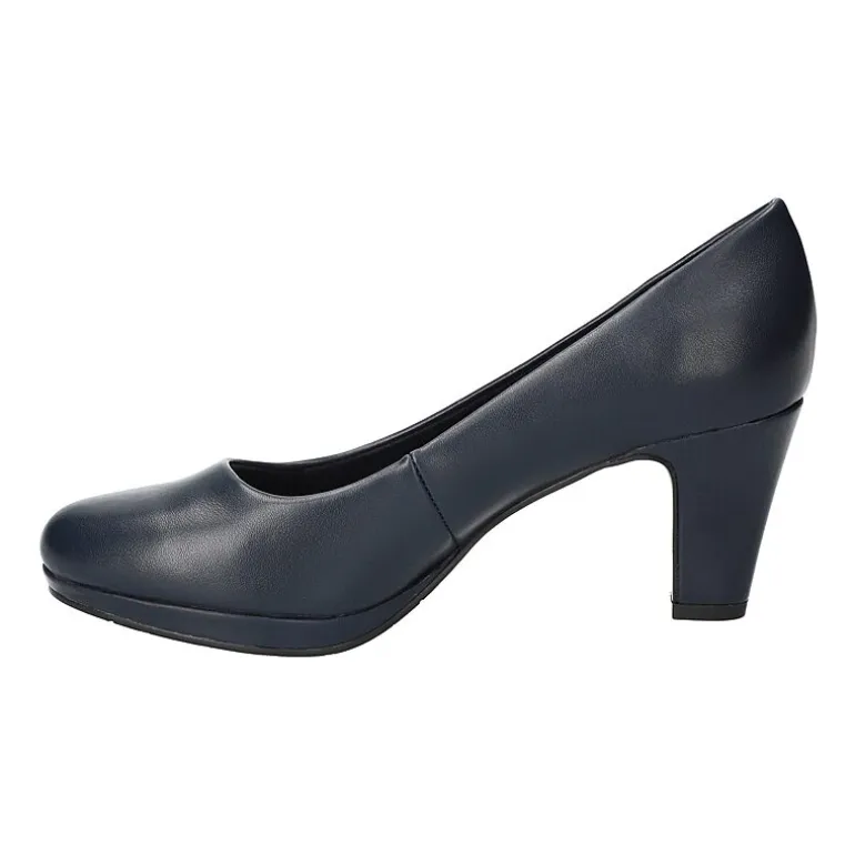Easy Street Equinox Womens Round Stiletto Heel Pumps