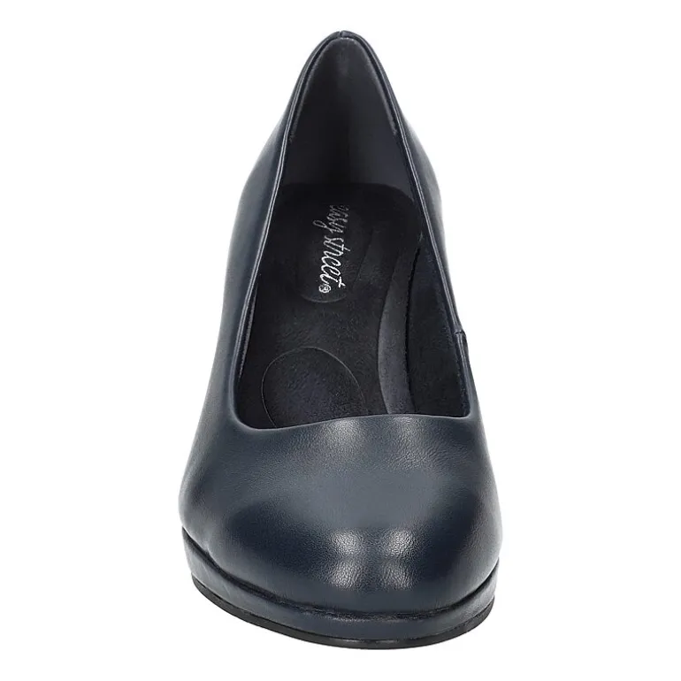 Easy Street Equinox Womens Round Stiletto Heel Pumps