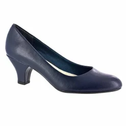 Easy Street Fabulous Womens Round Cone Heel Pumps