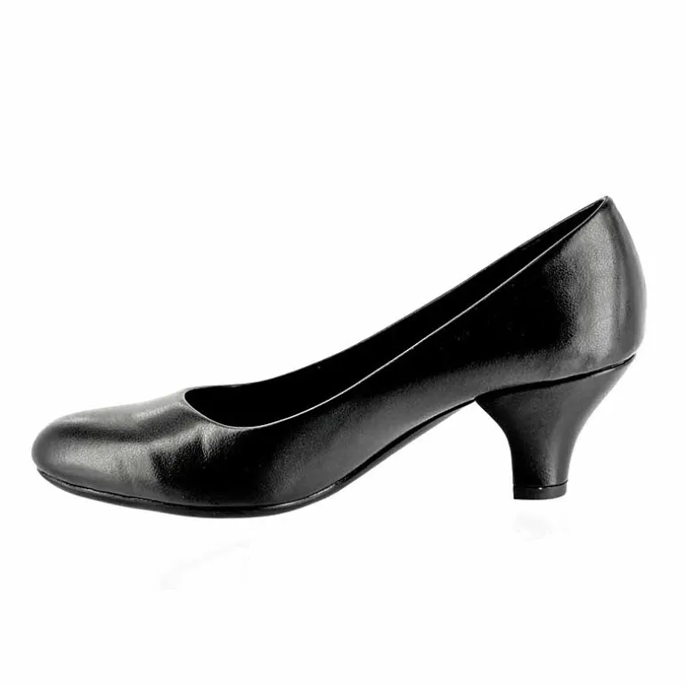 Easy Street Fabulous Womens Round Cone Heel Pumps