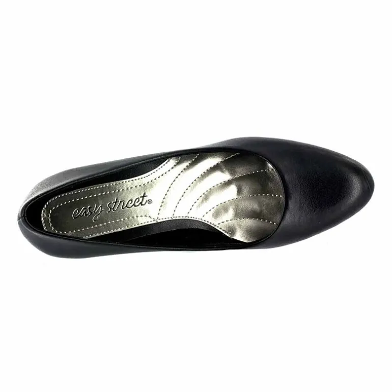 Easy Street Fabulous Womens Round Cone Heel Pumps