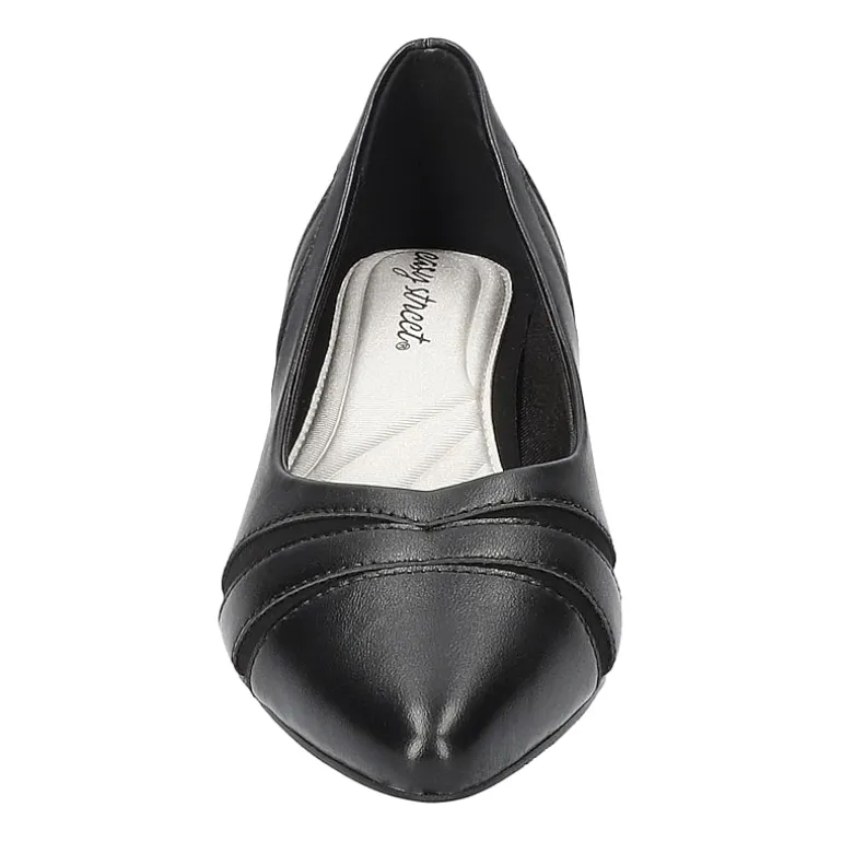 Easy Street Lizbeth Womens Pointed Closed Toe Block Heel Pumps