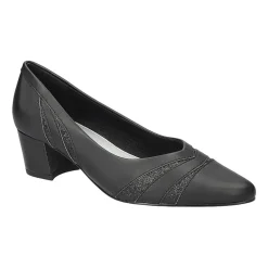 Easy Street Lizbeth Womens Pointed Closed Toe Block Heel Pumps