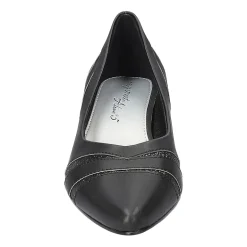 Easy Street Lizbeth Womens Pointed Closed Toe Block Heel Pumps