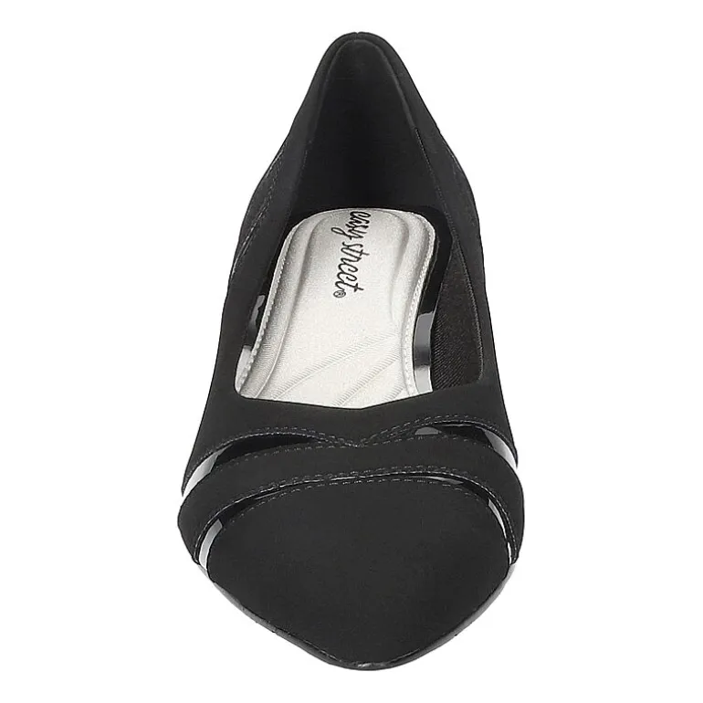 Easy Street Lizbeth Womens Pointed Closed Toe Block Heel Pumps