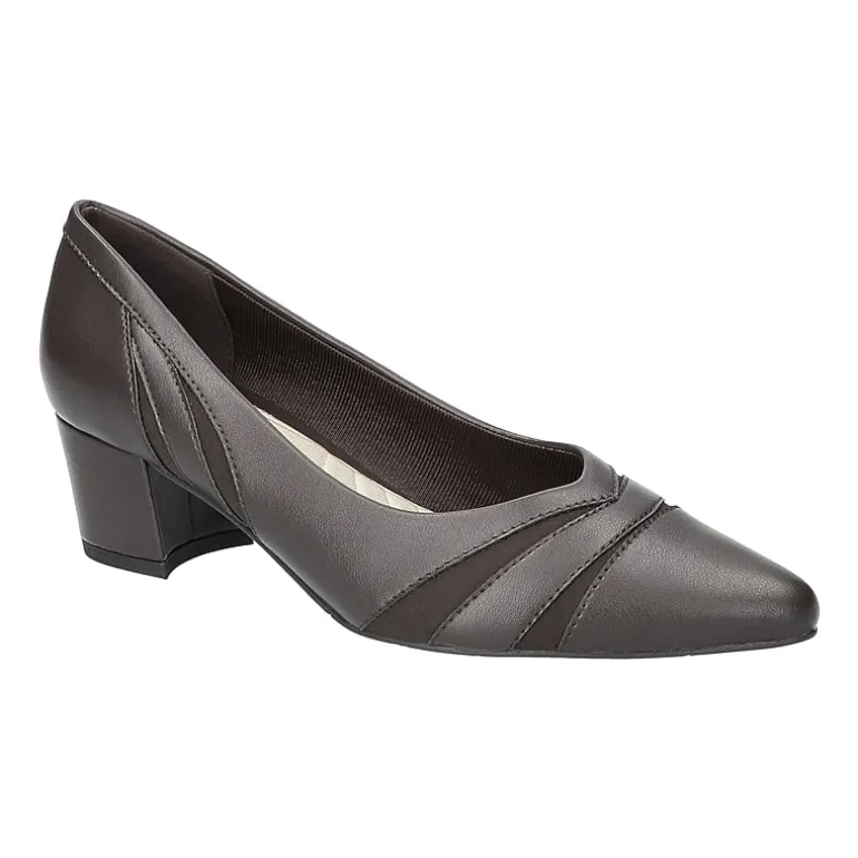 Easy Street Lizbeth Womens Pointed Closed Toe Block Heel Pumps