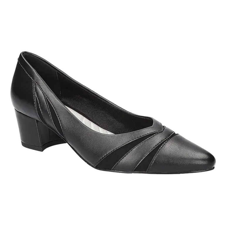 Easy Street Lizbeth Womens Pointed Closed Toe Block Heel Pumps