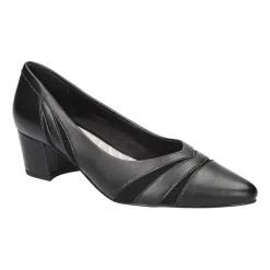 Easy Street Lizbeth Womens Pointed Closed Toe Block Heel Pumps