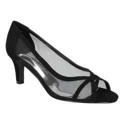 Easy Street Picaboo Womens Round Open Toe Stiletto Heel Pumps