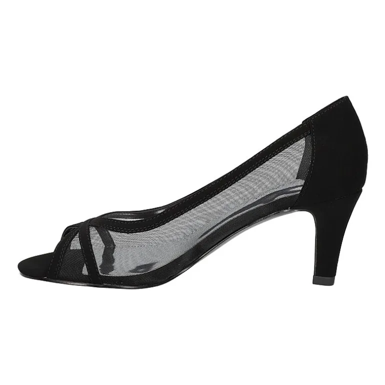 Easy Street Picaboo Womens Round Open Toe Stiletto Heel Pumps
