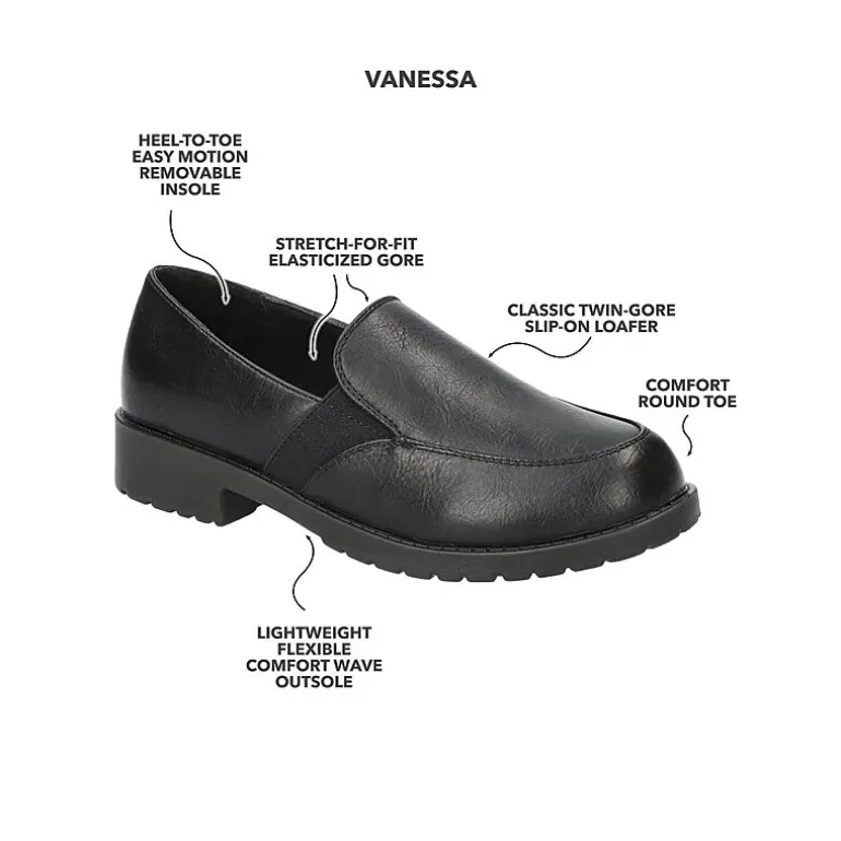 Easy Street Vanessa Womens Moc Closed Toe Slip-On Shoe