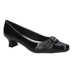 Easy Street Waive Womens Square Kitten Heel Pumps
