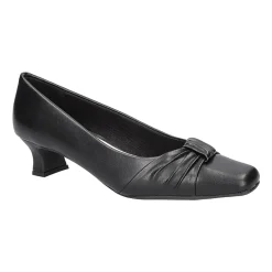 Easy Street Waive Womens Square Kitten Heel Pumps
