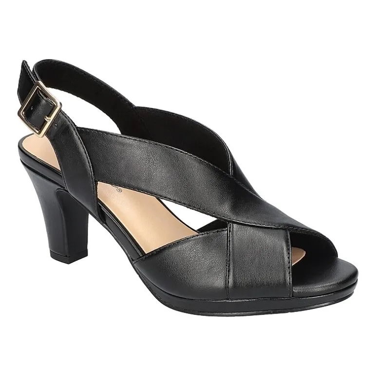 Easy Street Womens Christy Heeled Sandals