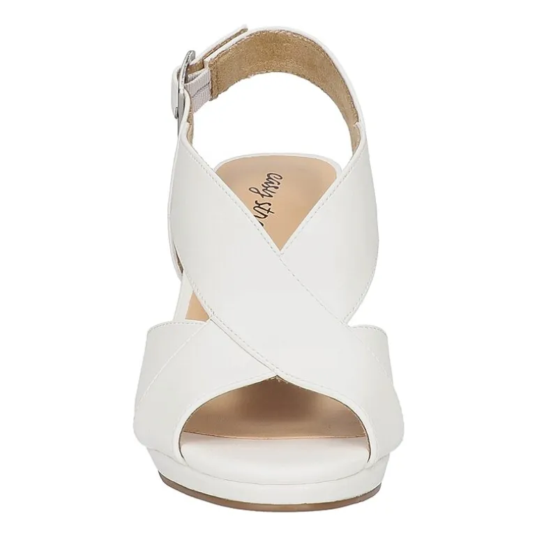 Easy Street Womens Christy Heeled Sandals