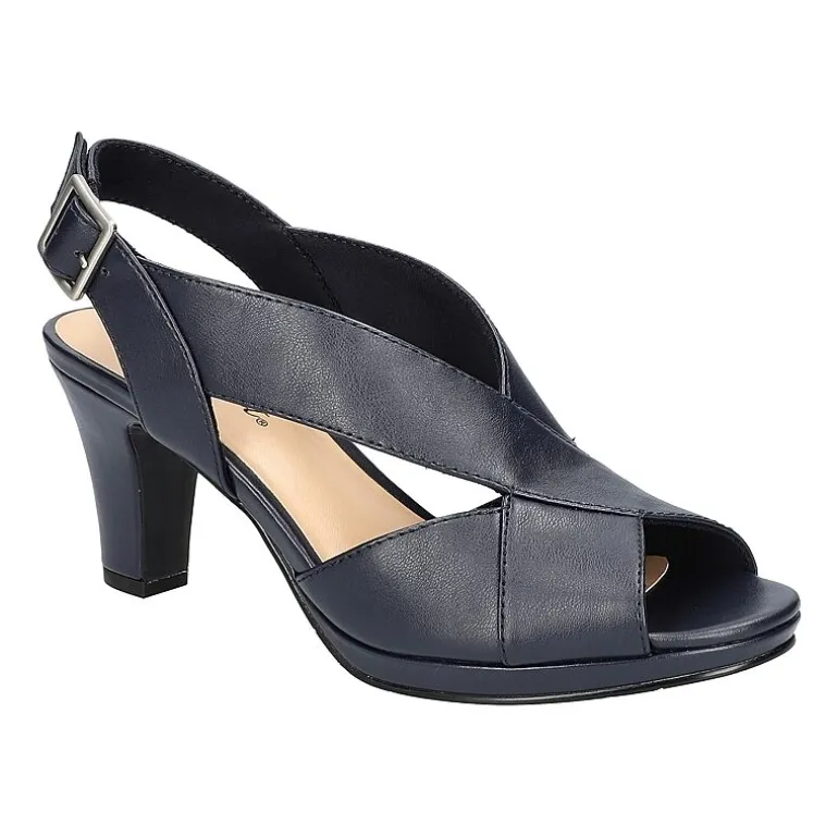 Easy Street Womens Christy Heeled Sandals