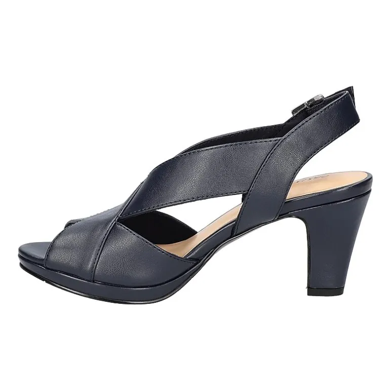 Easy Street Womens Christy Heeled Sandals