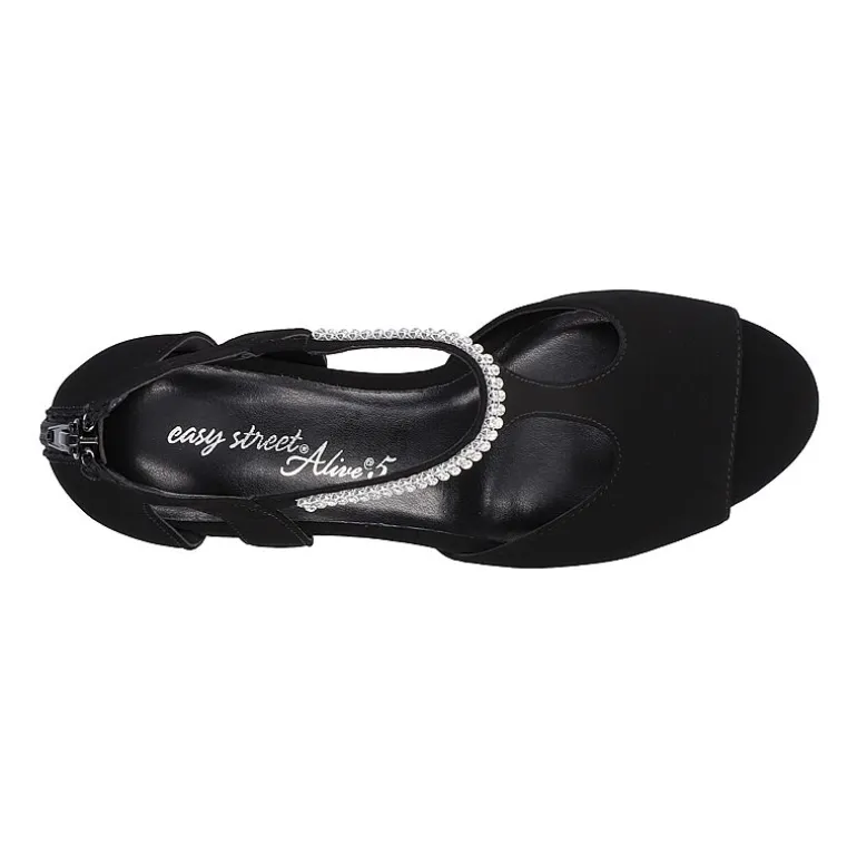 Easy Street Womens Flash Heeled Sandals