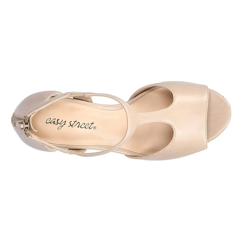 Easy Street Womens Flash Heeled Sandals
