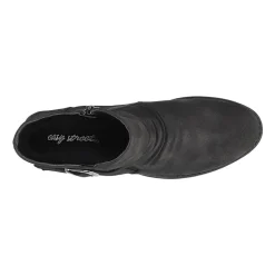 Easy Street Womens Junction Block Heel Booties