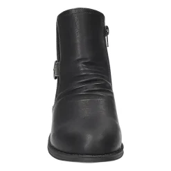 Easy Street Womens Junction Block Heel Booties
